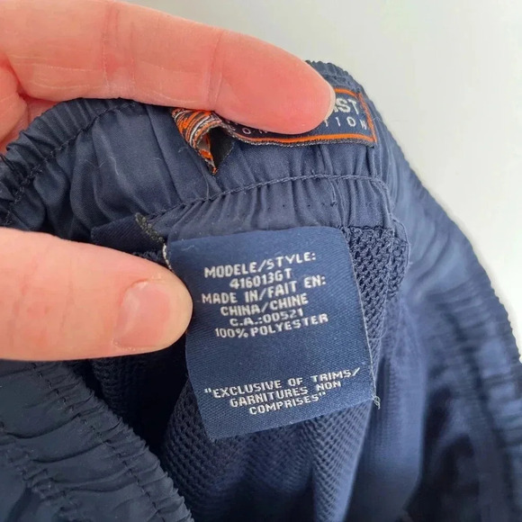 West coast blue  stripes athletic windbraker pants size small - Picture 7 of 9